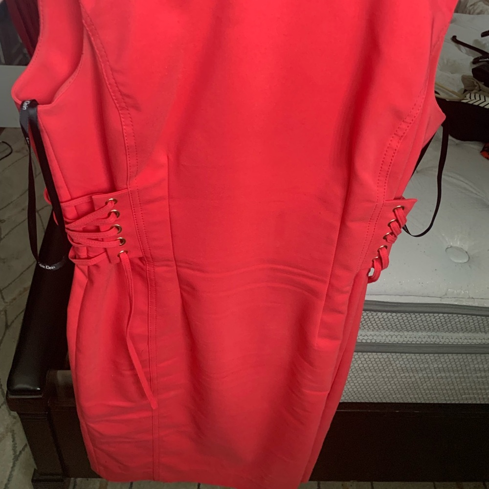 Michael Kors corset siding lace up dress